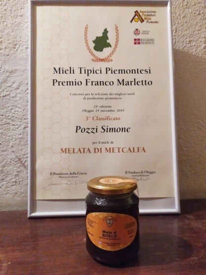 Terzo classificato al concorso "Mieli Tipici Piemontesi Franco Marletto"